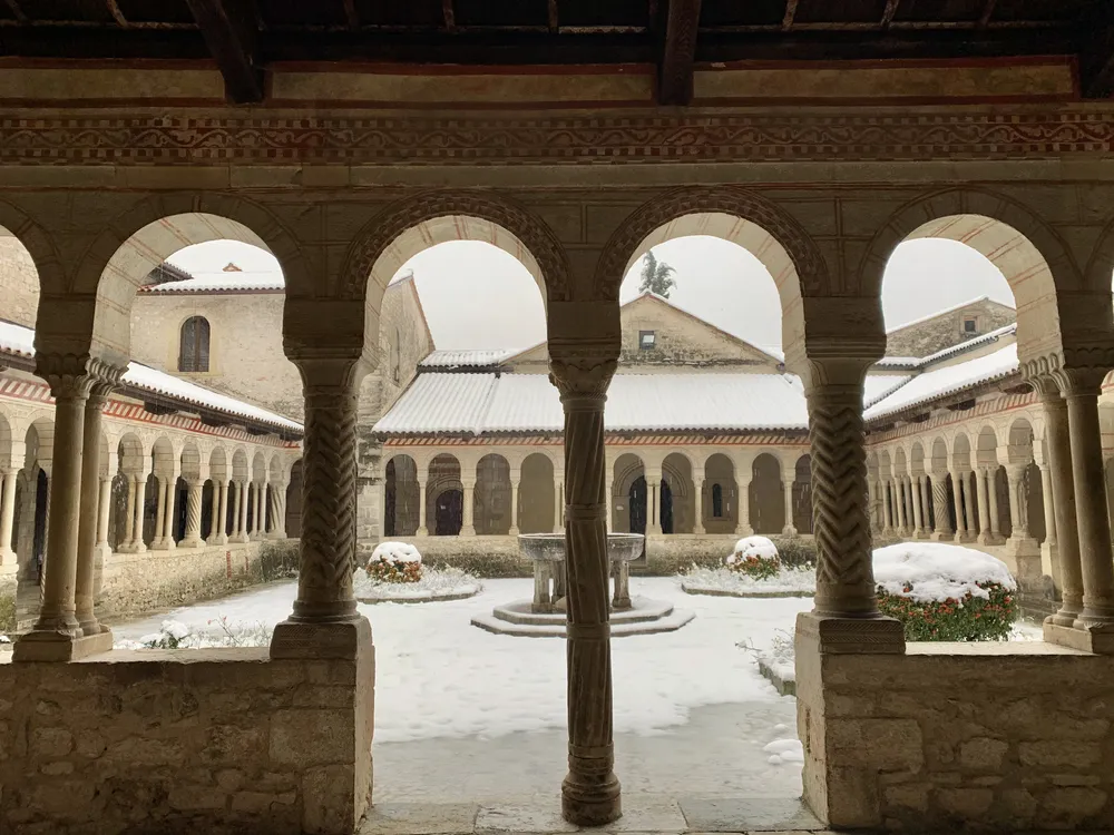 Il chiostro dell'Abbazia di Follina